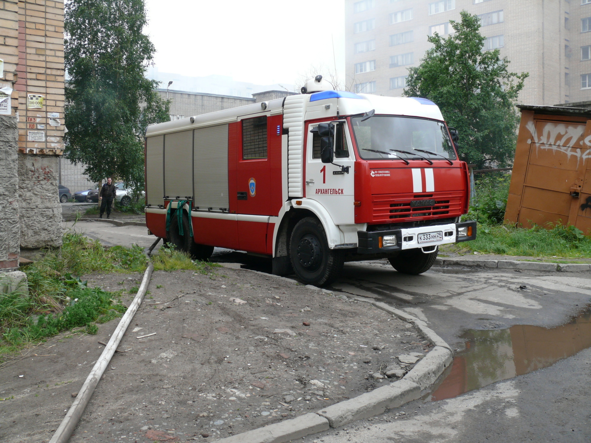 Пожарно-спасательные подразделения ликвидировали пожар в г. Северодвинске  Архангельской области. - Оперативная информация - Главное управление МЧС  России по Архангельской области